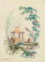 Disegno ornamentale da Nouvelle suite de cahiers chinois a l